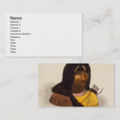 Porträt eines Steininders, 'von der Erzählung Visitenkarte (Vorne/Hinten)