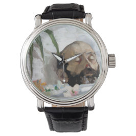 Porträt eines Toten (Sterblichkeit und Tod) (Art. Armbanduhr