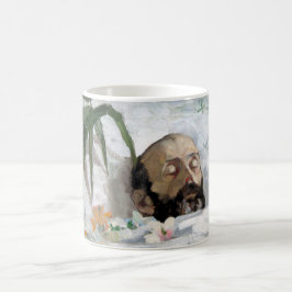 Porträt eines Toten (Sterblichkeit und Tod) (Art. Kaffeetasse