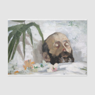 Porträt eines Toten (Sterblichkeit und Tod) (Art. Seidenpapier