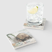 Porträt eines Toten (Sterblichkeit und Tod) (Art. Steinuntersetzer (Seitenansicht)