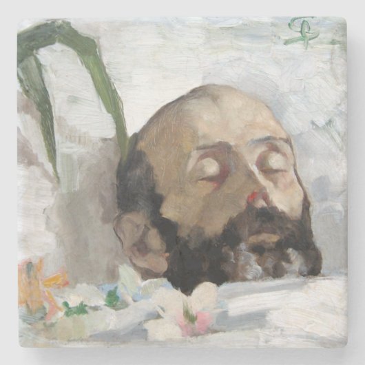 Porträt eines Toten (Sterblichkeit und Tod) (Art. Steinuntersetzer (Vorderseite)