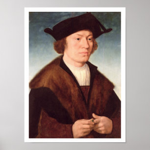 Porträt eines unbekannten Mannes, 1520 (Öl auf Poster
