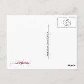 Porträt eines Vulkans Postkarte (Rückseite)