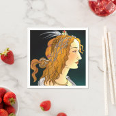 Porträt eines weiblichen Napkins Serviette (Beispiel)