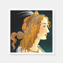 Porträt eines weiblichen Napkins