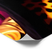 Porträt eines Zoomorphen Mädchens | Art der AI Poster (Ecke)