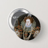 Porträt Elizabeth I Button (Vorne & Hinten)