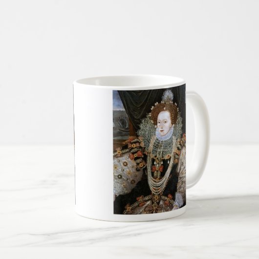 Porträt Elizabeth I Kaffeetasse (VorderseiteRechts)