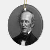 Porträt Flottenadmiral-Cornelius Vanderbilt circa Keramikornament (Links)