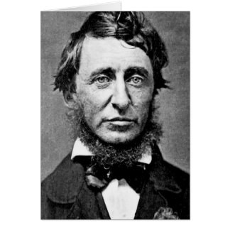 Porträt-Fotografie von Henry David Thoreau Grußkarte