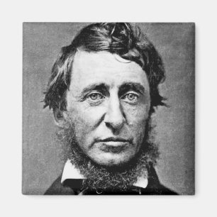 Porträt-Fotografie von Henry David Thoreau Magnet