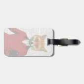 Porträt Fox-Jäger-2 Gepäckanhänger (Rückseite horizontal)