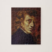 Porträt Frederic Chopin durch Eugene Delacroix Puzzle (Vertikal)