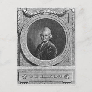 Porträt Gotthold Ephraim Lessing Postkarte