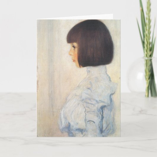 Porträt Gustav Klimt von Helene Klimt Karte (Vorderseite)