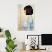 Porträt Helene Klimt von Gustav Klimt Poster (Heimbüro)