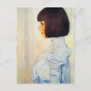 Porträt Helene Klimt von Gustav Klimt Postkarte