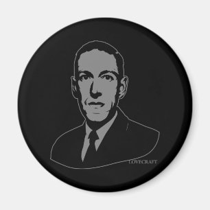 Porträt HPs Lovecraft Magnet