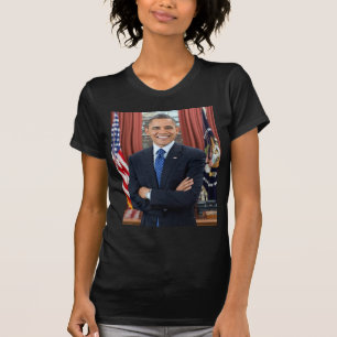 Porträt im Ovalen Amtssitz, Obama Barack US-Präsid T-Shirt