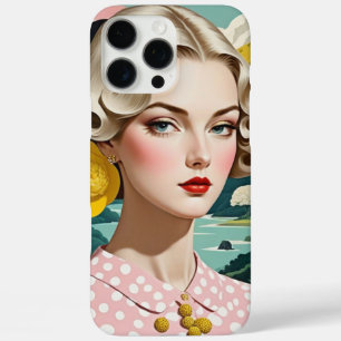 Porträt im Vintage-Stil einer eleganten Frau iPhone 16 Pro Max Hülle