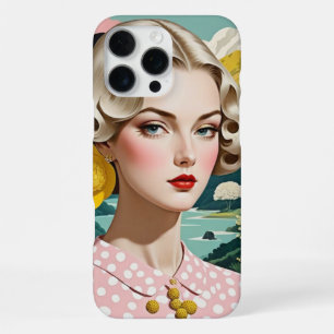 Porträt im Vintage-Stil einer eleganten Frau iPhone 16 Pro Max Hülle