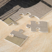 Porträt in voller Länge eines Samurai-Kriegers C. Puzzle (Seite)