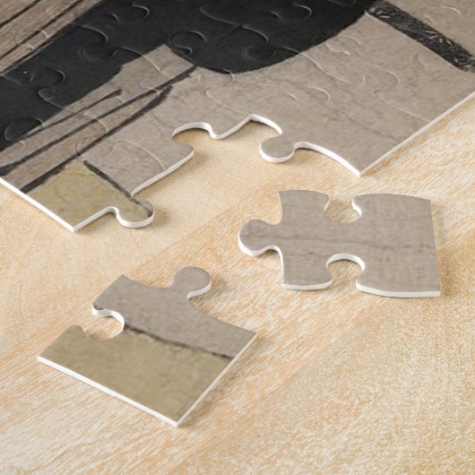 Porträt in voller Länge eines Samurai-Kriegers C. Puzzle (Seite)