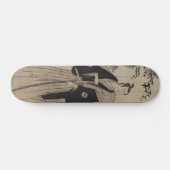 Porträt in voller Länge eines Samurai-Kriegers C. Skateboard (Horizontal)