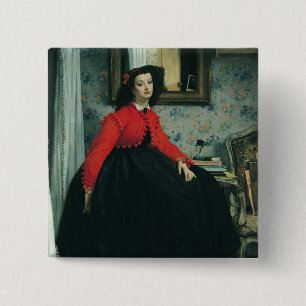 Porträt James Tissots   von Fräulein. L.L. 1864 Button