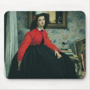 Porträt James Tissots von Fräulein. L.L. 1864 Mousepad