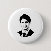 Porträt Justin Trudeau Button (Vorderseite)