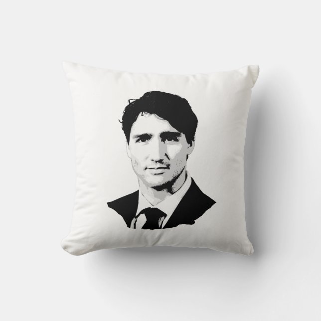 Porträt Justin Trudeau Kissen (Vorderseite)