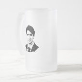 Porträt Justin Trudeau Mattglas Bierglas (Vorderseite Links)