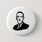 Porträt-Knopf HPs Lovecraft Button (Vorderseite)
