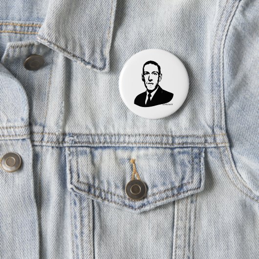 Porträt-Knopf HPs Lovecraft Button (Beispiel)