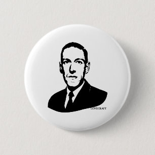 Porträt-Knopf HPs Lovecraft Button