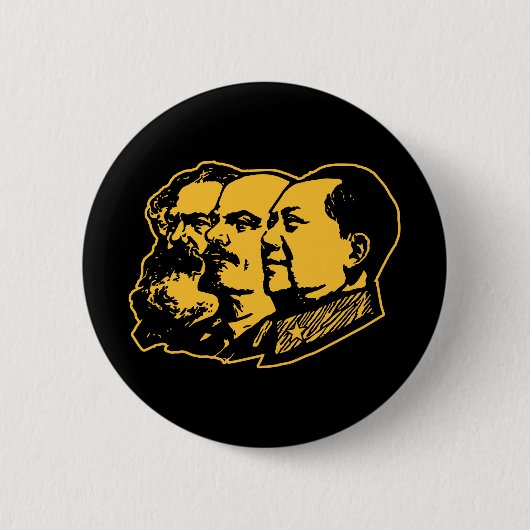 Porträt Marx Lenin Mao Button (Vorderseite)