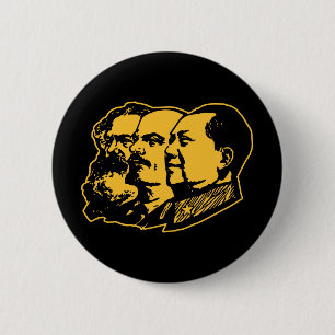 Porträt Marx Lenin Mao Button