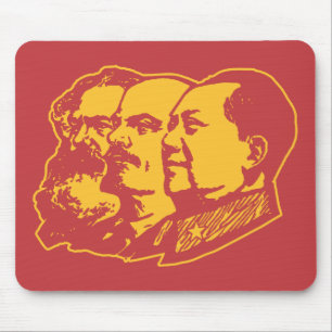 Porträt Marx Lenin Mao Mousepad