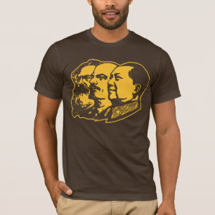 Porträt Marx Lenin Mao T-Shirt