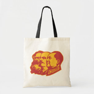 Porträt Marx Lenin Mao Tragetasche