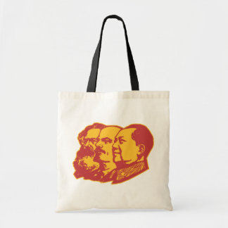 Porträt Marx Lenin Mao Tragetasche
