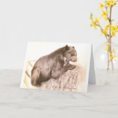 Porträt Notecard A. Neuman Bubu Karte (Gelbe Blume)