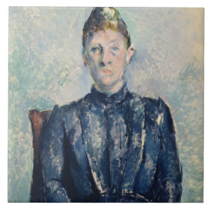 Porträt Pauls Cezanne   von Madame Cezanne, c.189 Fliese