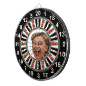 Porträt politischer Dartscheibe Hillary Clintons (Vorderseite rechts)