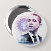 Porträt Präsidenten-Barack Obama Button (Vorne & Hinten)