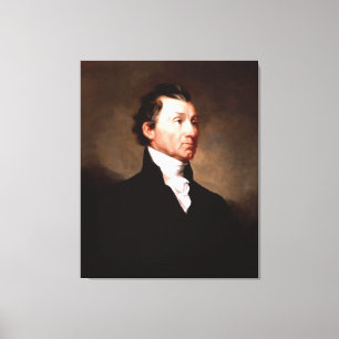 Porträt Präsidenten-JAMES MONROE durch Samuel Leinwanddruck