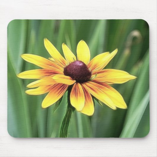 Porträt - schwarze mit Augen Susan Mousepad (Vorne)