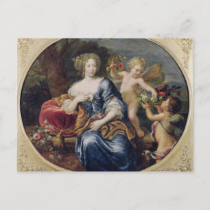 Porträt setzte voraus, Francoise-Athenais zu sein Postkarte